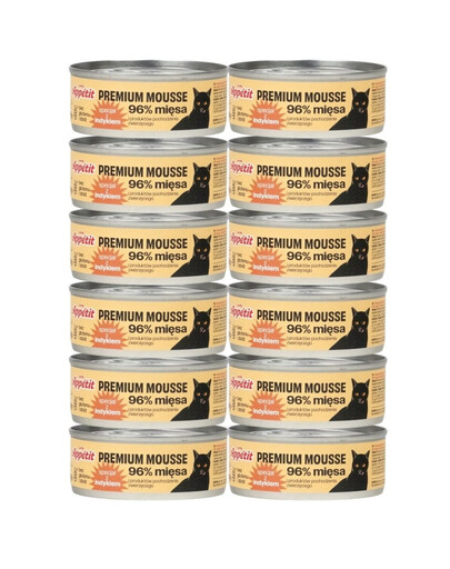 COMFY APPETIT PREMIUM Mousse à la dinde pour chats 12x85 g