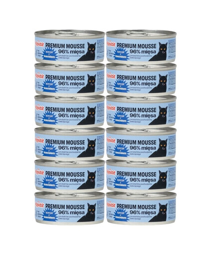 COMFY APPETIT PREMIUM Mousse de saumon pour chats 12x85 g