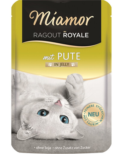 MIAMOR Ragout Royale in Jelly Turkey sachet de gelée de dinde pour chats 100 g