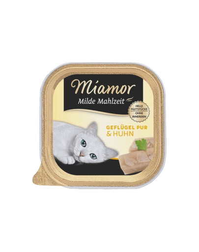 MIAMOR Milde Mahlzeit Poultry Pure&Chicken 24x100g volaille et poulet