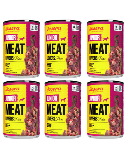 JOSERA Meat Lovers Junior Pur Boeuf pour chiots 6x400g