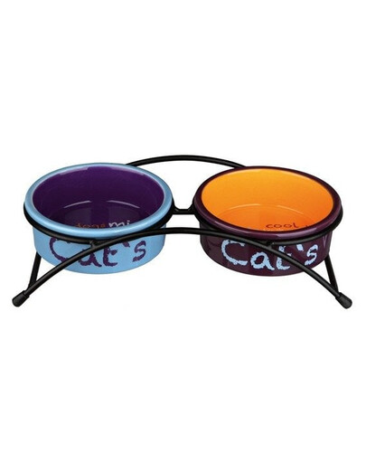 TRIXIE Set de gamelles antidérapant "Eat on Feet" 0.3 L
