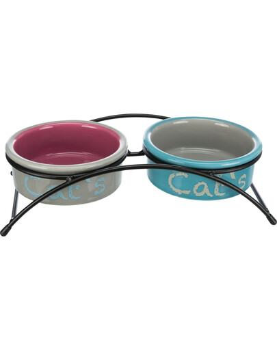 TRIXIE Set de gamelles antidérapant "Eat on Feet" 0.3 L