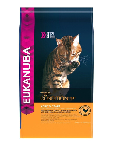EUKANUBA - Top Condition Pour Chat Adulte Poulet & Foie - 10kg