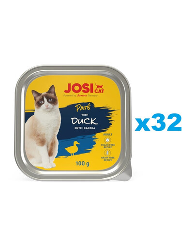 JOSERA JosiCat Pâté de canard pour chats 32x100g
