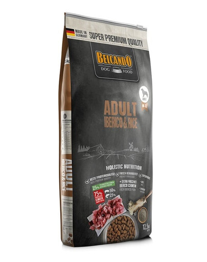 BELCANDO Adult Iberico & Rice M-XL - croquettes de porc ibérique & riz pour chiens de moyennes et grandes races 12.5 kg