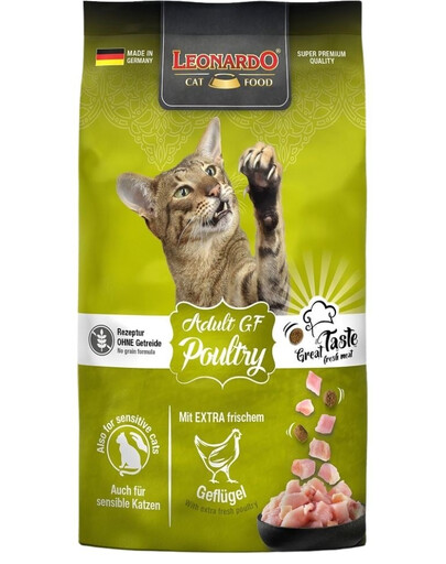 LEONARDO Adult Poultry GF croquettes pour chat 0,3 kg