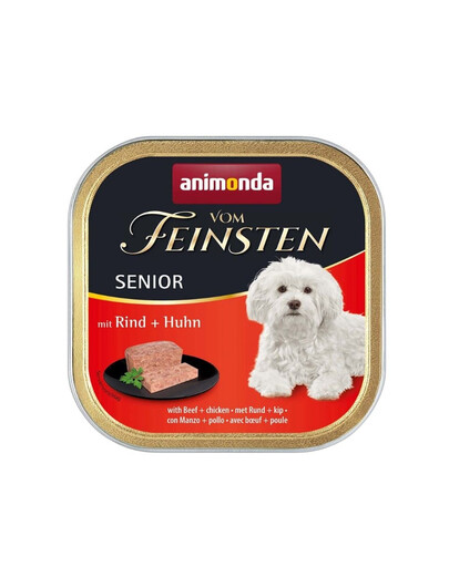 ANIMONDA Vom Feinsten Senior with Beef&Chicken 150 g bœuf et poulet pour les chiens âgés
