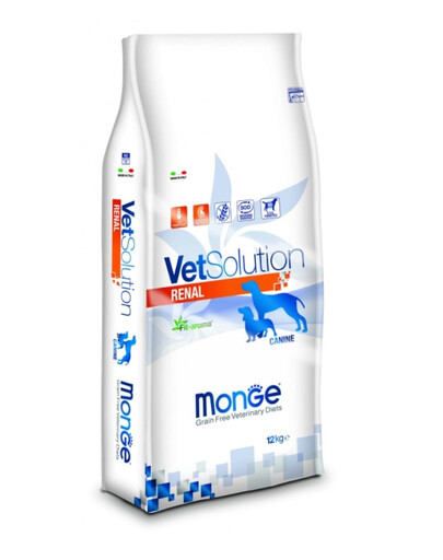 MONGE Vet Solution Dog Renal - Croquettes vétérinaires pour soutenir la fonction rénale - 12 kg