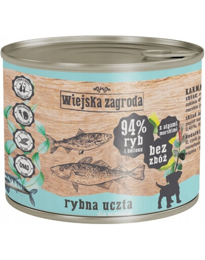 WIEJSKA ZAGRODA - Festin de poissons, sans céréales, pour les chiots - 200 g