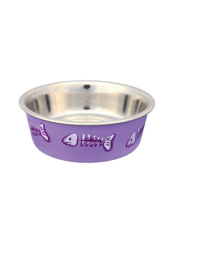 TRIXIE Bol en métal avec revêtement en plastique 0.3 l / 12 cm