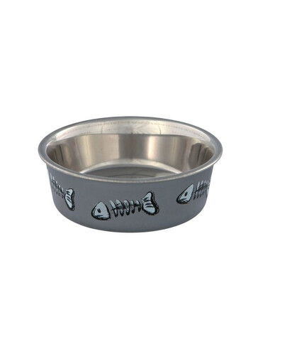 TRIXIE Bol en métal avec revêtement en plastique 0.3 l / 12 cm