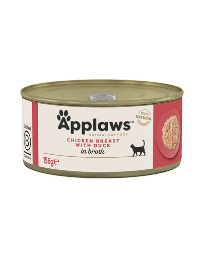 APPLAWS Chicken & Duck - Poulet et canard en bouillon - 156 g