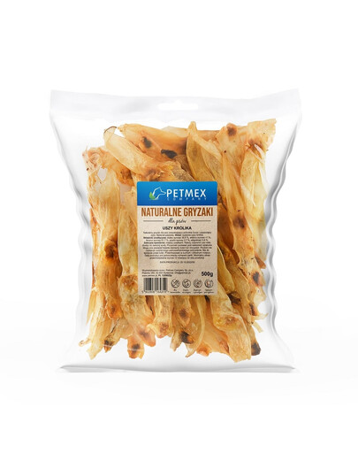 PETMEX Oreilles de lapin 500g chien naturel à mâcher