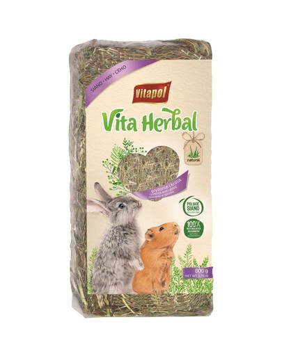 VITAPOL Foin pour les rongeurs 800g