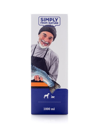 SIMPLY FROM NATURE Salmon oil - Huile de saumon - 1000 ML