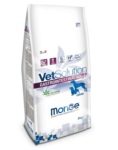MONGE Vet Solution Dog Gastrointestinal - Croquettes vétérinaires gastro-intestinales - 2 kg