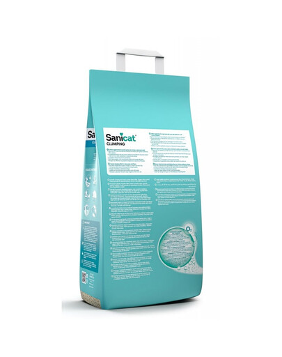 SANICAT Clumping 16 l bentonite grit savon de marseille
