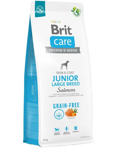 BRIT Care Grain-free Junior Large Breed Salmon - Saumon et pommes de terre sans céréales pour jeunes chiens grandes races - 12 kg