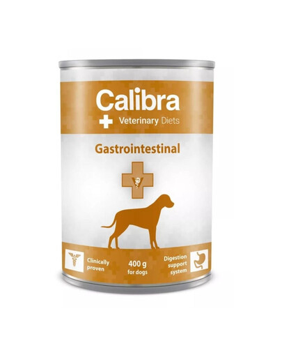 CALIBRA Veterinary Diet Dog Gastrointestinal - pour compenser les troubles digestifs - 400 g