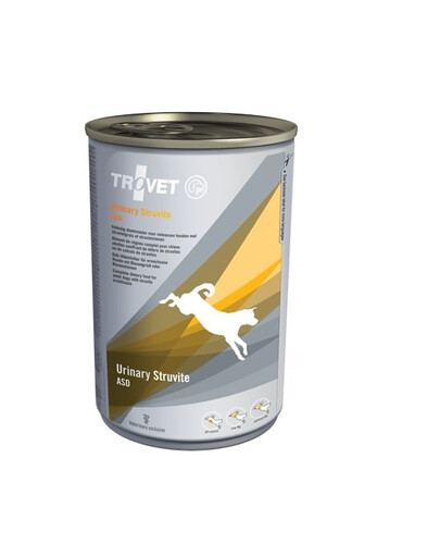 TROVET Urinary Struvite ASD - pour chiens adultes souffrant de calculs rénaux - 6 x 400 g