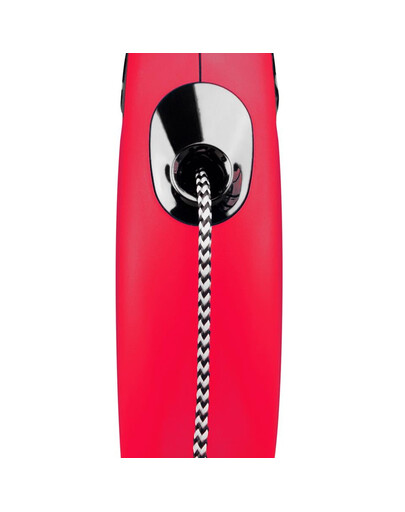 FLEXI Laisse New Classic M Corde 8m Rouge