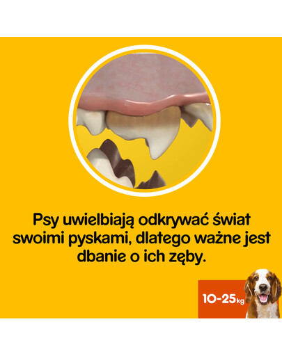 PEDIGREE DentaStix - traitement dentaire pour chiens de races moyennes - 56 pièces - 8x180g