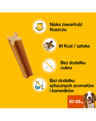 PEDIGREE DentaStix - traitement dentaire pour chiens de races moyennes - 56 pièces - 8x180g