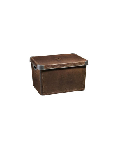 CURVER Deco Stockholm L Leather Boîte avec couvercle en cuir