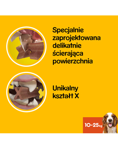 PEDIGREE DentaStix - traitement dentaire pour chiens de races moyennes - 56 pièces - 8x180g