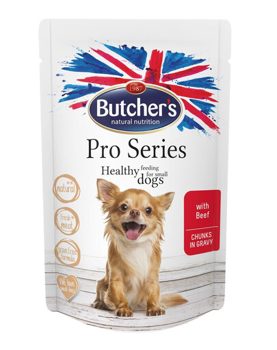 BUTCHER'S ProSeries - bœuf en sauce pour chiens de petites races - 100 g
