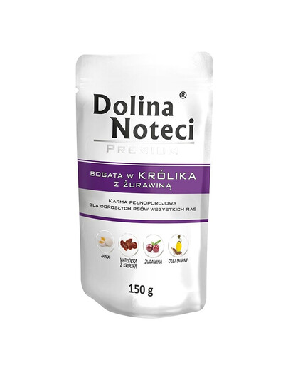 DOLINA NOTECI Premium Riche pour lapin aux canneberges 150g