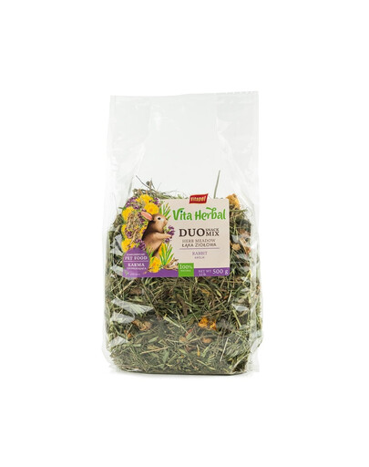 VITAPOL Vita Herbal Duo Snack prairie aux herbes pour lapin 500 g