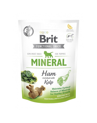 BRIT Care Dog Functional Snack Mineral Ham Puppy - avec jambon et algues pour chiot - 150 g