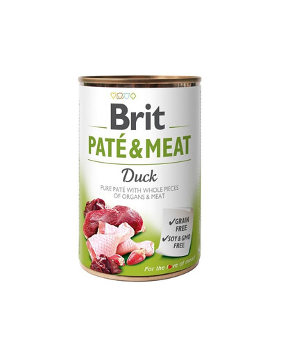 BRIT Pate&Meat duck - Pâtée de canard pour chiens - 400 g
