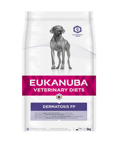 EUKANUBA Veterinary - nourriture diététique pour préserver la fonction cutanée en cas de dermatose - 5 kg