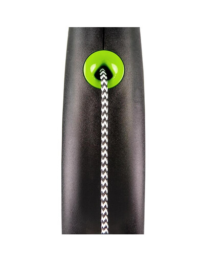 FLEXI Laisse automatique Black Design S Corde 5m Vert