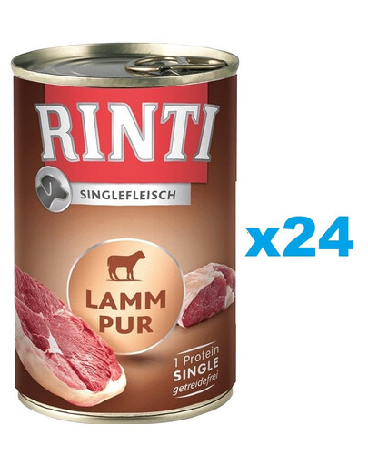 RINTI Singlefleisch Lamb Pure - Agneau monoprotéinée - 24x400 g