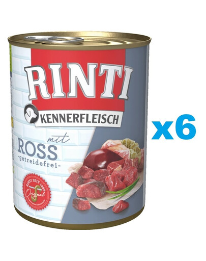 RINTI Kennerfleisch Horse - Viande de cheval - 6x800 g