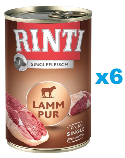 RINTI Singlefleisch Lamb Pure - agneau monoprotéinée - 6x400 g