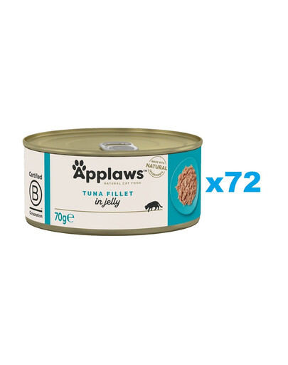 APPLAWS Cat Tin - Filet de thon en gelée - 72x70g