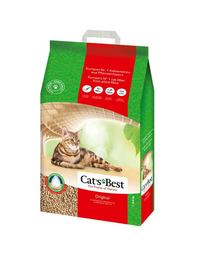 JRS Cat's best eco plus - 20 L - litière pour chats agglomérante 100 % biodégradable