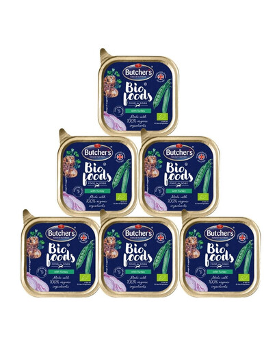 BUTCHER'S BIO foods dinde 6 x 150 g pâté pour chiens