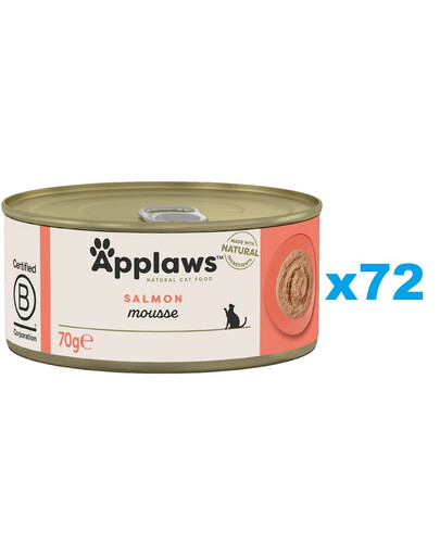 APPLAWS Cat Tin - Mousse de saumon - 72x70 g