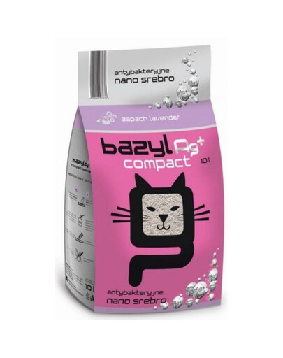 BAZYL Ag+ Compact Lavender 20L litière pour chat
