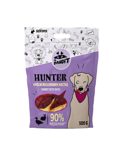 MR. BANDIT Hunter lapin farci au canard pour chiens 500 g