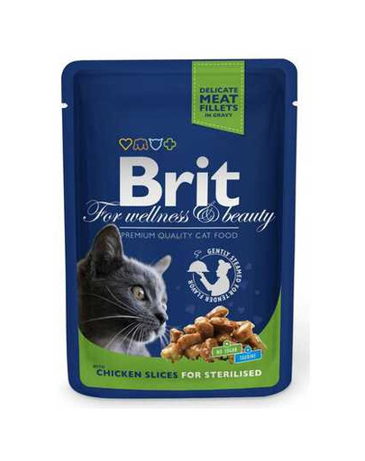 BRIT Premium Cat Adult Sterilised poulet 100g