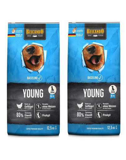 BELCANDO Baseline Young Riche en volaille 2 x 12,5 kg