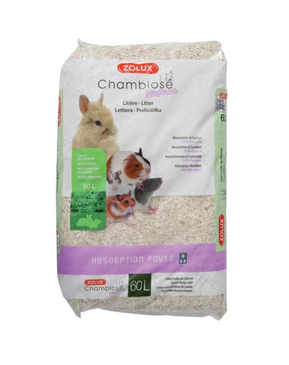 ZOLUX - Litière Nature Chambiose pour rongeurs - 60 L