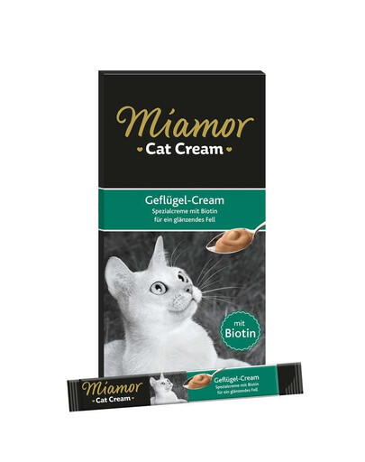 MIAMOR Cat PoultryCream crème de volaille 11x6x15ml